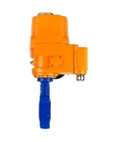 Затвор дисковый поворотный DN.ru WBV1616E-2W-Fb-H Ду100 Ру16 LUG межфланцевый, корпус - чугун QT450, диск - чугун QT450, уплотнение - EPDM, с электроприводом DN.ru QT-EX-010EM-O2-220VAC-У1 220В
