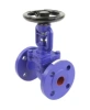 Клапан запорный сильфонный DN.ru VSO1121M-F-S Ду150 Ру16, фланцевый, корпус - чугун GG25, уплотнение - металл, управление - штурвал