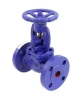 Клапан запорный сальниковый DN.ru VSO1121M-F-S Ду20 Ру16, фланцевый, корпус - чугун GG25, уплотнение - металл, управление - штурвал