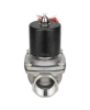 Клапан электромагнитный DN.ru VS131-ET-NC-220VAC 1/2″ Ду15 Ру10, соленоидный двухходовой, корпус - нержавеющая сталь 304, уплотнение - EPDM, резьбовой, нормально-закрытый, прямого действия, катушка - 220В