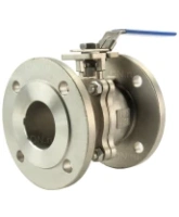 Кран шаровой DN.ru BV3232P(2pc)-FP-F-ISO-H Ду50 Ру16, корпус - нержавеющая сталь 316, уплотнение - PTFE, полнопроходной фланцевый с ISO-фланцем и рукояткой, 14х14, F05/F07, крутящий момент 50
