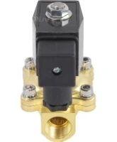 Клапан электромагнитный DN.ru VS200-ET-NC-24VDC 1/2″ Ду15 Ру7, соленоидный двухходовой, корпус - латунь, уплотнение - EPDM, резьбовой, нормально-закрытый, прямого действия, катушка - 24В