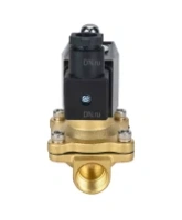 Клапан электромагнитный DN.ru VS300-ET-NC-24VDC 1 1/4″ Ду32 Ру10, соленоидный двухходовой, корпус - латунь, уплотнение - EPDM, резьбовой, нормально-закрытый, прямого действия, катушка - 24В