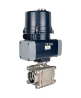 Кран шаровой DN.ru BV3232P(3pc)-FP-SW-ISO-H Ду100 Ру63 полнопроходной, корпус - нержавеющая сталь SS316, под приварку, с 1/4-оборотным электроприводом QTSA-N-020EM-O0-220VAC с пружинным возвратом