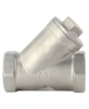 Фильтр сетчатый Dn.ru FMY3232P-T 1 1/2″ Ду40 Ру16, Y-образный, корпус - нержавеющая сталь 316, резьбовой