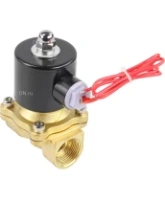 Клапан электромагнитный DN.ru VS100-ET-NC-220VAC 3/4″ Ду20 Ру10, соленоидный двухходовой, корпус - латунь, уплотнение - EPDM, резьбовой, нормально-закрытый, прямого действия, катушка - 220В