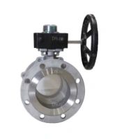 Кран шаровой DN.ru BV3232P(2pc)-FP-F-ISO-H Ду80 Ру16 полнопроходной двухходовой, нержавеющая сталь, фланцевый, уплотнение - PTFE, с ISO-фланцем и редуктором DN.ru HGB RQN2-320Z с индикатором положения
