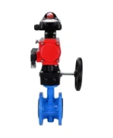 Затвор дисковый поворотный DN.ru WBV1313E-2W-F-H Ду100 Ру16 фланцевый, корпус - чугун GGG40, диск - чугун GGG40, EPDM, с пневмоприводом PA-DA-105, пневмораспределителем DN.ru 4M310-08 AC220V, БКВ DN.ru APL-210N и ручным дублером DN.ru MON1-250-T26-ISO