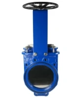Задвижка шиберная DN.ru GVKN1331N-2W-Fb-S Ду250 Ру10 двусторонняя, межфланцевая, шпиндель - невыдвижной, корпус - чугун GGG40, шибер - нержавеющая сталь 304, уплотнение - NBR, управление - штурвал