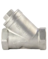 Фильтр сетчатый Dn.ru FMY3232P-T 1 1/2″ Ду40 Ру16, Y-образный, корпус - нержавеющая сталь 316, резьбовой