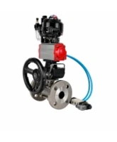 Кран шаровой DN.ru Ду100 Ру25 фланцевый, нержавеющая сталь 316, полнопроходной, PTFE, с пневмоприводом PA-DA-105, пневмораспределителем 4V320-08 AC220V, БКВ APL-510N Ex, ручным Дублером MON3-700-T38-ISO, БПВ AFC2000 (BV3232P(3pc)-FP-F-ISO-H)