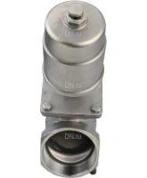Клапан отсечной пневматический DN.ru VSP3231P-T-1PNC 2 1/2″ Ду65 Ру25, корпус - нержавеющая сталь SS316, резьбовой, Y-образный, корпус привода - нержавеющая сталь CF8