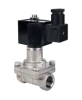Клапан электромагнитный DN.ru VS731-PT-NC-220VAC 1″ Ду25 Ру10 соленоидный двухходовой, корпус - нержавеющая сталь 304, уплотнение - PTFE, внутренняя резьба, прямого действия, нормально закрытый, с нулевым перепадом давления, катушка - 220В