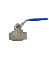 Кран шаровой DN.ru BV3232P(2pc)-FP-T-H Ду10 Ру140 полнопроходной двухходовой, нержавеющая сталь 316, внутренняя резьба, уплотнение - PTFE, ручка-рычаг