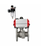 Кран шаровой DN.ru BV3232P(2pc)-FP-F-ISO-H Ду100 Ру16 полнопроходной фланцевый, корпус - нержавеющая сталь SS316, уплотнение - PTFE, с пневмоприводом PA-DA-105, пневмораспределителем 4M320-08 AC220V и БПВ AFC2000