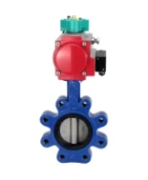 Затвор дисковый поворотный DN.ru WBV1631N-2W-Fb-H Ду150 Ру16 LUG корпус - чугун QT450, диск - нержавеющая сталь 304, уплотнение - NBR, с пневмоприводом PA-DA-105, пневмораспределителем 4M310-08 AC220V и магнитным переключателем ALS200D