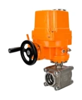 Кран шаровой DN.ru BV3232P(3pc)-FP-SW-ISO-H Ду100 Ру63 полнопроходной, корпус - нержавеющая сталь SS316, под приварку, с 1/4-оборотным взрывозащищенным электроприводом QT-EX-020EM-O2-220VAC-У1