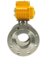 Кран шаровой DN.ru BV3232P(2pc)-FP-F-ISO-H Ду80 Ру16, корпус - сталь 316, уплотнение - PTFE, полнопроходной фланцевый с электроприводом QT-N-010EM-O1-220VAC-У1