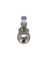 Кран шаровой DN.ru BV3232P(2pc)-FP-T-H Ду25 Ру140 полнопроходной двухходовой, нержавеющая сталь 316, внутренняя резьба, уплотнение - PTFE, ручка-рычаг