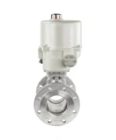 Кран шаровой DN.ru BV3232P(2pc)-FP-F-ISO-H Ду80 Ру16 полнопроходной двухходовой, нержавеющая сталь 316, фланцевый, уплотнение - PTFE, с электроприводом ГЗ-ОФВ-110/11М 220В