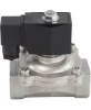 Клапан электромагнитный DN.ru VS231-ET-NC-220VAC 1″ Ду25 Ру10, соленоидный двухходовой, корпус - нержавеющая сталь 304, уплотнение - EPDM, резьбовой, нормально-закрытый, прямого действия, катушка - 220В