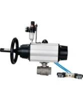 Кран шаровой DN.ru BV3232P(2pc)-FP-T-ISO-H Ду80 Ру40, полнопроходной, внутренняя резьба, нержавеющая сталь SS316, уплотнение - PTFE, с пневмоприводом PA-DA-105-1 двойного действия, с пневмораспределителем 4V320-08 AC220V, с БПВ AFC2000
