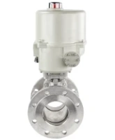 Кран шаровой DN.ru BV3232P(2pc)-FP-F-ISO-H Ду80 Ру16 полнопроходной двухходовой, нержавеющая сталь 316, фланцевый, уплотнение - PTFE, с электроприводом ГЗ-ОФ-110/11М 220В