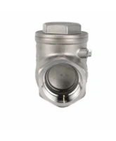 Клапан обратный DN.ru VCT3131-T 1 1/2″ Ду40 Ру16 ZGY резьбовой, поворотный, корпус - нержавеющая сталь CF8/AISI 304, диск - нержавеющая сталь CF8/AISI 304, уплотнение - PTFE