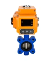 Затвор дисковый поворотный DN.ru WBV1616E-2W-Fb-H Ду125 Ру16 LUG корпус - чугун QT450, диск - чугун QT450, уплотнение - EPDM, межфланцевый, с электроприводом DN.ru QT-N-015EM-B1-220VAC-У1 HARK