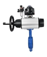 Затвор дисковый поворотный DN.ru WBV1132N-2W-Fb-H Ду125 Ру16, корпус - чугун GG25, диск - нержавеющая сталь 316L, уплотнение - NBR, с пневмоприводом PA-DA-105-1, пневмораспределителем 4M310-08 AC220V, БКВ APL-510N EX, БПВ AFC2000