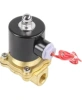 Клапан электромагнитный DN.ru VS100-NT-NC-24VAC 3/8″ Ду10 Ру10 прямого действия двухходовой, корпус - латунь, присоединение - внутренняя резьба, уплотнение - NBR, нормально-закрытый, катушка - 24 В AC