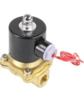 Клапан электромагнитный DN.ru VS100-ET-NC-220VAC 3/8″ Ду10 Ру10, соленоидный двухходовой, корпус - латунь, уплотнение - EPDM, резьбовой, нормально-закрытый, прямого действия, катушка - 220В