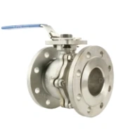 Кран шаровой DN.ru BV3232P(2pc)-FP-F-ISO-H Ду80 Ру16, корпус - нержавеющая сталь 316, уплотнение - PTFE, полнопроходной фланцевый с ISO-фланцем и рукояткой, 17х17, F07/F10