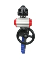Затвор дисковый поворотный DN.ru WBV1631N-2W-Fb-H Ду150 Ру16 LUG корпус - чугун QT450, диск - нержавеющая сталь 304, уплотнение - NBR, с пневмоприводом PA-DA-105, пневмораспределителем 4M310-08 AC220V, БКВ APL-510N EX и дублером MON3-700-T38-ISO