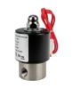 Клапан электромагнитный DN.ru VS131-ET-NC-24VDC 1/4″ Ду8 Ру10, соленоидный двухходовой, корпус - нержавеющая сталь 304, уплотнение - EPDM, резьбовой, нормально-закрытый, прямого действия, катушка - 24В