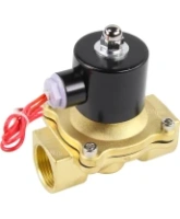 Клапан электромагнитный DN.ru VS100-ET-NC-24VDC 1″ Ду25 Ру10, соленоидный двухходовой, корпус - латунь, уплотнение - EPDM, резьбовой, нормально-закрытый, прямого действия, катушка - 24В