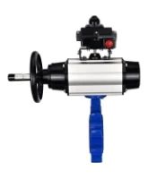 Затвор дисковый поворотный DN.ru WBV1631N-2W-Fb-H Ду150 Ру16 LUG корпус - чугун QT450, диск - нержавеющая сталь 304, уплотнение - NBR, с пневмоприводом PA-DA-105-1, пневмораспределителем 4M310-08 DC24V и БКВ APL-410N EX
