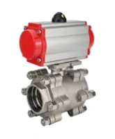 Кран шаровой DN.ru BV3232P(3pc)-FP-SW-ISO-H Ду65 Ру63 полнопроходной, корпус - нержавеющая сталь SS316, под приварку, с пневмоприводом PA-SA-130, пневмораспределителем 4M310-08 AC220V