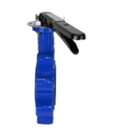 Затвор дисковый поворотный DN.ru WBV1631N-2W-Fb-H Ду150 Ру16 LUG межфланцевый, корпус - чугун QT450, диск - нержавеющая сталь 304, уплотнение - NBR, с рукояткой