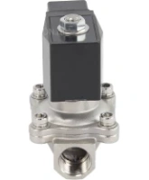 Клапан электромагнитный DN.ru VS231-ET-NC-220VAC 1/2″ Ду15 Ру10, соленоидный двухходовой, корпус - нержавеющая сталь 304, уплотнение - EPDM, резьбовой, нормально-закрытый, прямого действия, катушка - 220В