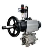 Кран шаровой DN.ru BV3232P(3pc)-FP-SW-ISO-H Ду100 Ру63 полнопроходной, корпус - нержавеющая сталь SS316, под приварку, с пневмоприводом PA-DA-105-1, пневмораспределителем 4M310-08 AC220V, БПВ AFC2000