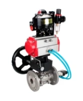 Кран шаровой DN.ru BV3131P(3pc)-FP-F-ISO-H Ду100 Ру16 полнопроходной трехсоставной, фланцевый, нерж.сталь 304, PTFE, 22х22, F10, WDVF, пн/привод PA-DA-105, пн/распределит 4V320-08 AC220V, БКВ APL-510N EX, ручн.дублер MON3-700-T38-ISO и БПВ AFC2000