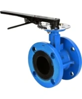 Затвор дисковый поворотный DN.ru WBV1313E-2W-F-H Ду100 Ру16 фланцевый, корпус - чугун GGG40, диск - чугун GGG40, уплотнение - EPDM, с рукояткой, с ISO-фланцем F07, квадрат штока 11х11