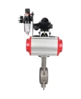 Затвор дисковый поворотный DN.ru WBV3131N-2W-Fb-H Ду150 Ру16, корпус - нержавеющая сталь 304, диск - нержавеющая сталь 304, уплотнение - NBR, с пневмоприводом DN.ru DN.ru PA-SA-160, пневмораспределителем 4M310-08 AC220V, БКВ APL-210N и БПВ AFC2000