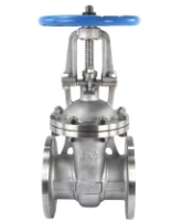 Задвижка клиновая 30нж41нж DN.ru GVWR3131M-2W-F-S Ду125 Ру16 двусторонняя, фланцевая, клин - двухдисковый, шпиндель - выдвижной, корпус - нержавеющая сталь, уплотнение - металл, со штурвалом