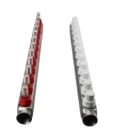 Коллекторная группа DN.ru GC1-31-12 1″ Ду25 Ру10 отводов — 12, в сборе с расходомерами и терморегулирующими клапанами, без переходников, корпус - нержавеющая сталь AISI 304