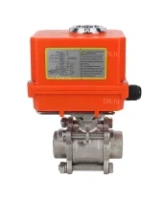 Кран шаровой DN.ru BV3232P(3pc)-FP-W-ISO-H Ду20 Ру63 полнопроходной двухходовой, нержавеющая сталь SS316, под приварку, уплотнение - PTFE, с 1/4-оборотным электроприводом DN.RU QT-N-003EM-O1-220VAC-У1 MINI