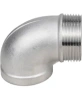 Отвод (уголок) DN.ru ВР-НР-304 3/8″ Ду10 Ру16 угол 90°, корпус - нержавеющая сталь 304, присоединение - внутренняя / наружная резьба
