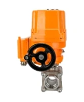 Кран шаровой DN.ru BV3232P(3pc)-FP-SW-ISO-H Ду100 Ру63 полнопроходной, корпус - нержавеющая сталь SS316, под приварку, с 1/4-оборотным взрывозащищенным электроприводом QT-EX-020EM-O2-220VAC-У1