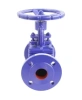 Клапан запорный сальниковый DN.ru VSO1121M-F-S Ду125 Ру16, фланцевый, корпус - чугун GG25, уплотнение - металл, управление - штурвал